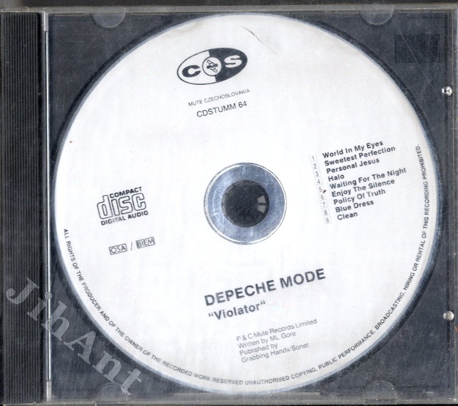 Cd Depeche Mode Violator Cos Jiho Esk Antikvari Ty