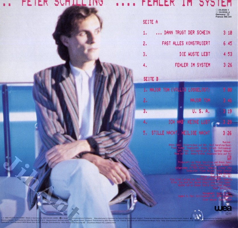 LP - Peter Schilling ‎- Fehler Im System (Wea Records ...