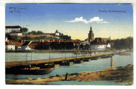 Pettau - Ptuj - Pionier-Brückenschlag (pohled)