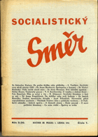 Socialistický Směr - ročník III. - neúplný