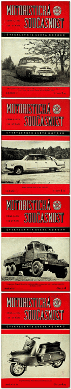 Motoristická současnost - ročník II, č. 1-4, kompletní ročník, - Čtvrtletník světa ...
