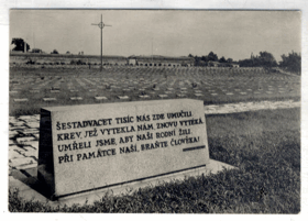 Terezín - Národní hřbitov (pohled)