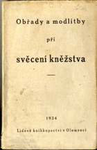Obřady a modlitby při svěcení kněžstva