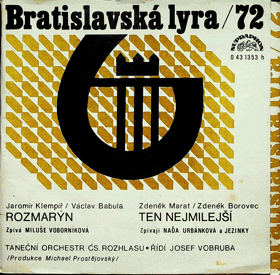 Singl - Naďa Urbánková - Ten nejmilejší - Bratislavská lyra 72