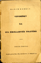 Vzpomínky na Lva Nikolajeviče Tolstého