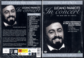 DVD - Legends On Stage - Luciano Pavarotti In concert - NEROZBALENO !