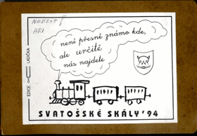 Trampský zpěvník - samizdat - Svatošské skály 1994