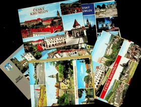 Konvolut pohlednic - Český Krumlov - 17 ks (pohled)