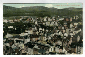 Karlsbad - Blick vom Hirschensprung - Karlovy Vary (pohled)