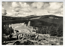 Krkonoše - Výstup od Špindlerova sedla (pohled)