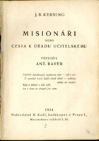 Misionáři nebo Cesta k úřadu učitelskému