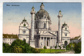 Wien - Karlskirche (pohled)