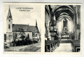 Lázně Poděbrady - Proboštský kostel (pohled)