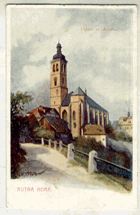 Kutná Hora - Chrám sv. Jakuba (pohled)