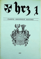 HRZ - časopis regionální historie 1