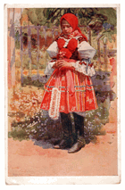 Slovácké děvče (pohled)