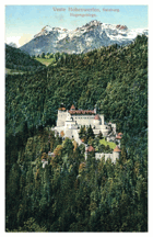 Veste Hohenwerfen - Salzburg - Hagengebirge (pohled)