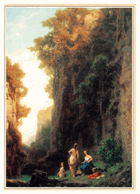 Landschaft mit Badenden (pohled)