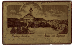 Pozdrav z Josefova - Gruus aus Josefstadt (pohled)
