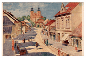 Rožďalovice - Husova ulice (pohled)