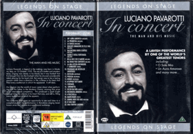 DVD - Legends On Stage - Luciano Pavarotti In concert - NEROZBALENO !