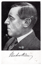 Dr. Woodrow Wilson, president Spojených států (pohled)
