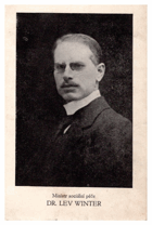 Dr. Lev Winter, ministr sociální péče (pohled)