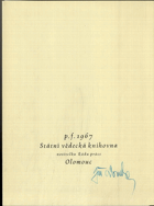 PF 1967 - Státní vědecká knihovna, Olomouc