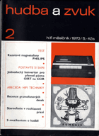 Hudba a zvuk 1970 - chybí číslo 10, 11