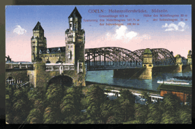 Coeln - Köln - Hohenzollernbrücke (pohled)
