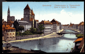 Strassburg - Thomasstaden u. Thomaskirche (pohled)