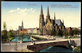 Strassburg - Evangel. Garnisonskirche (pohled)