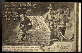 Jan Žižka z Trocnova - náhrobek v chrámu Čáslavském (pohled)