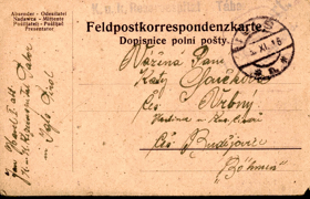 Korespondenční lístek - Feldpost (pohled)