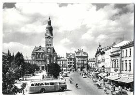 Prostějov - Náměstí 9. května - autobus (pohled)