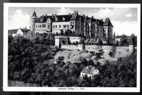 Zámek Žleby z r. 1850 (pohled)