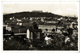 Brno - pohled na Špilberk (pohled)