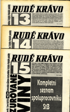 Necenzurované noviny 13, 14, 15 - Kompletní seznam spolupracovníků STB 1 - 3