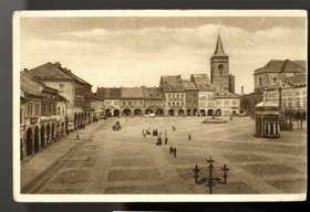 Jičín - Masarykovo náměstí (pohled)