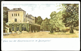 Praha - Gruss aus der Hauptrestauration im Baumgarten - Stromovka (pohled)