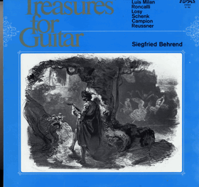 LP - Treasures For Guitar - Siegfried Behrend