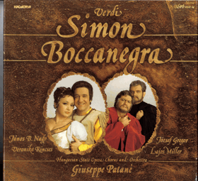 3LP - Verdi - János B. Nagy, Veronika Kincses, József Gregor, Lajos Miller, Hungarian State Opera ...
