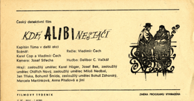 Filmový plakát - Kde alibi nestačí