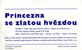 Filmový plakát - Princezna se zlatou hvězdou