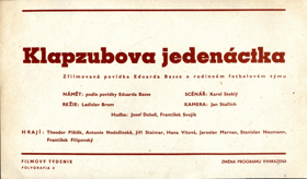 Filmový plakát - Klapzubova jedenáctka