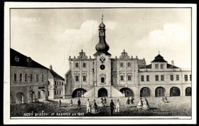 Nový Bydžov - St. radnice z r. 1863 (pohled)