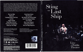 DVD - Sting - Last Ship (Live at the Public Theater)