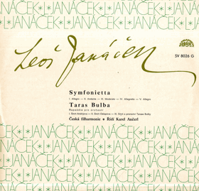 LP - Leoš Janáček - Symfonietta - Taras Bulba