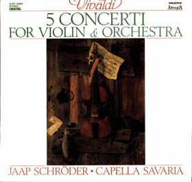 LP - Antonio Vivaldi - 5 Concerti For Violin a Orchestra