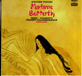 3LP - G. Puccini - Madame Butterfly - Vídenští filharmonikové - Herbert Von Karajan